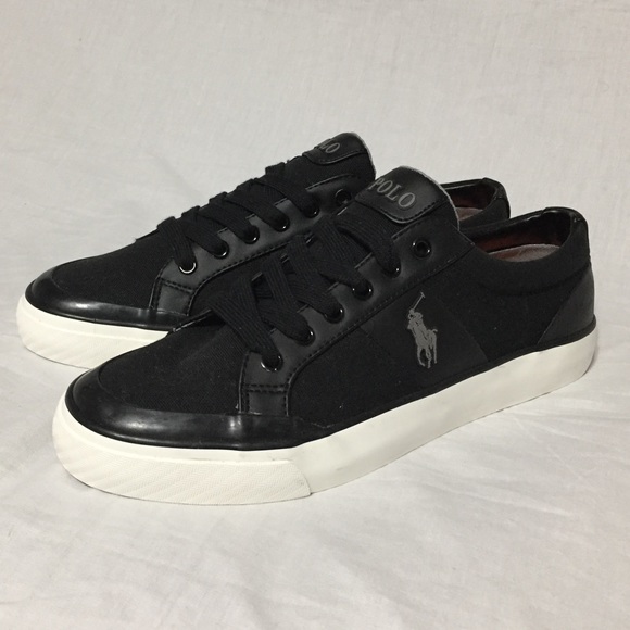 Polo Ralph Lauren Mens Ian Black Canvas 